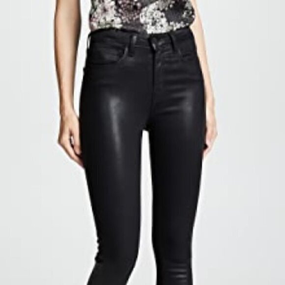 L’agence Marguerite Coated High Waist Skinny Jeans Size 25 - Picture 4 of 13